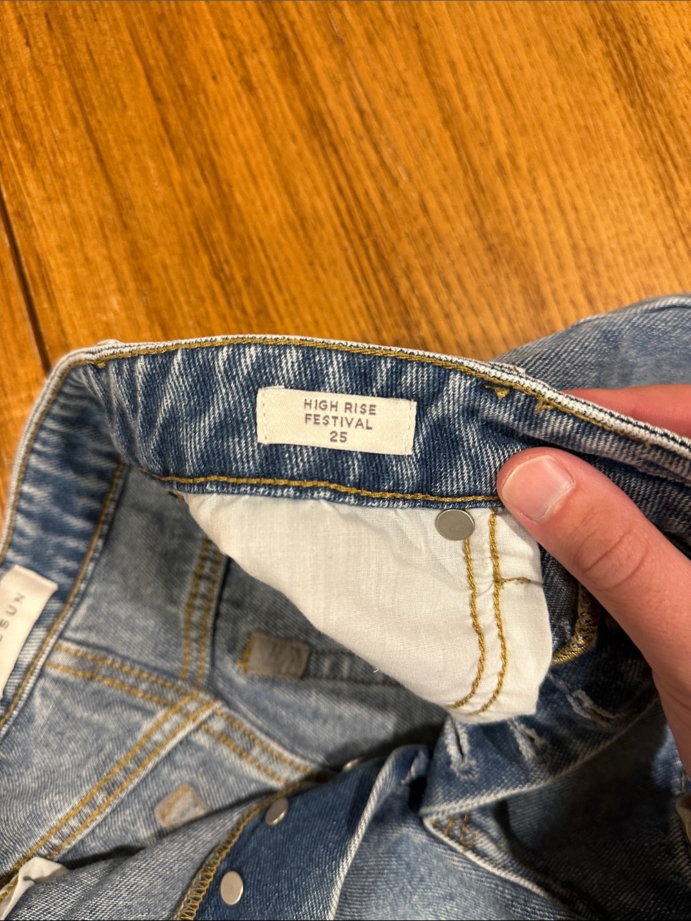 PACSUN High Rise Festival Jean Shorts - Picture 4 of 5